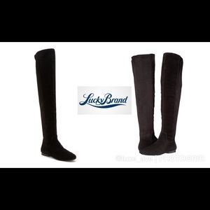 Lucky Brand 🍀 Tall Gavina Leather Suede Boots
